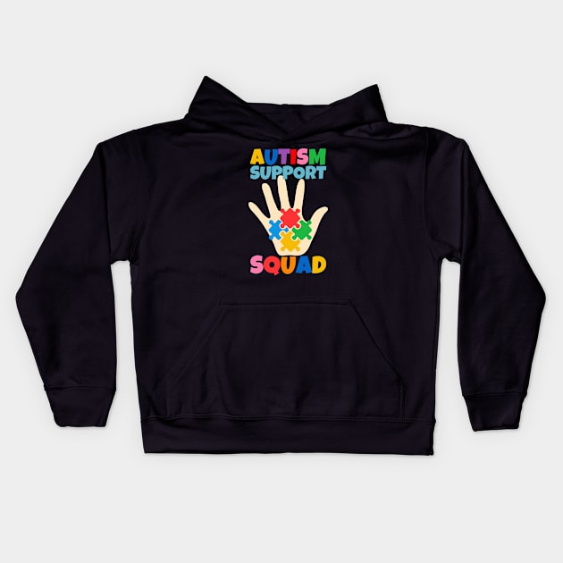 Autism Support Squad Kids Hoodie by ricricswert